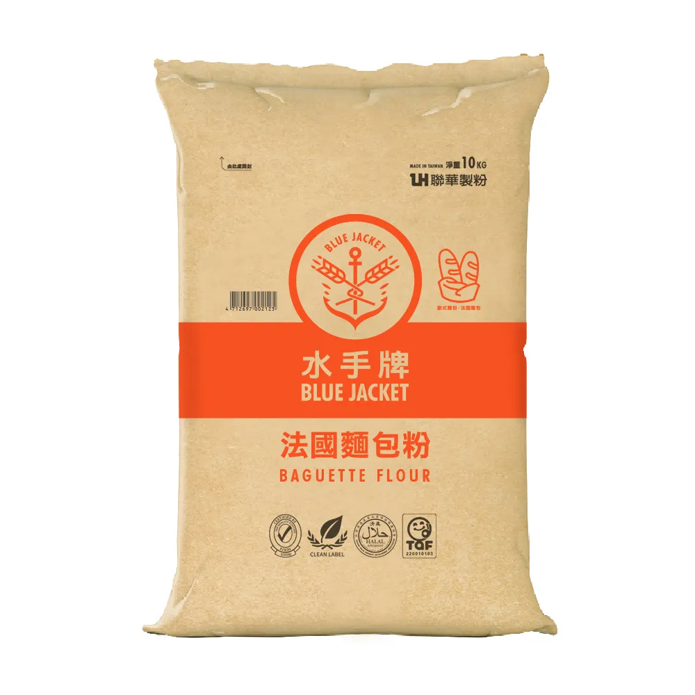 【聯華麵粉】水手牌法國麵包粉10kg(專用粉、初學者適用)