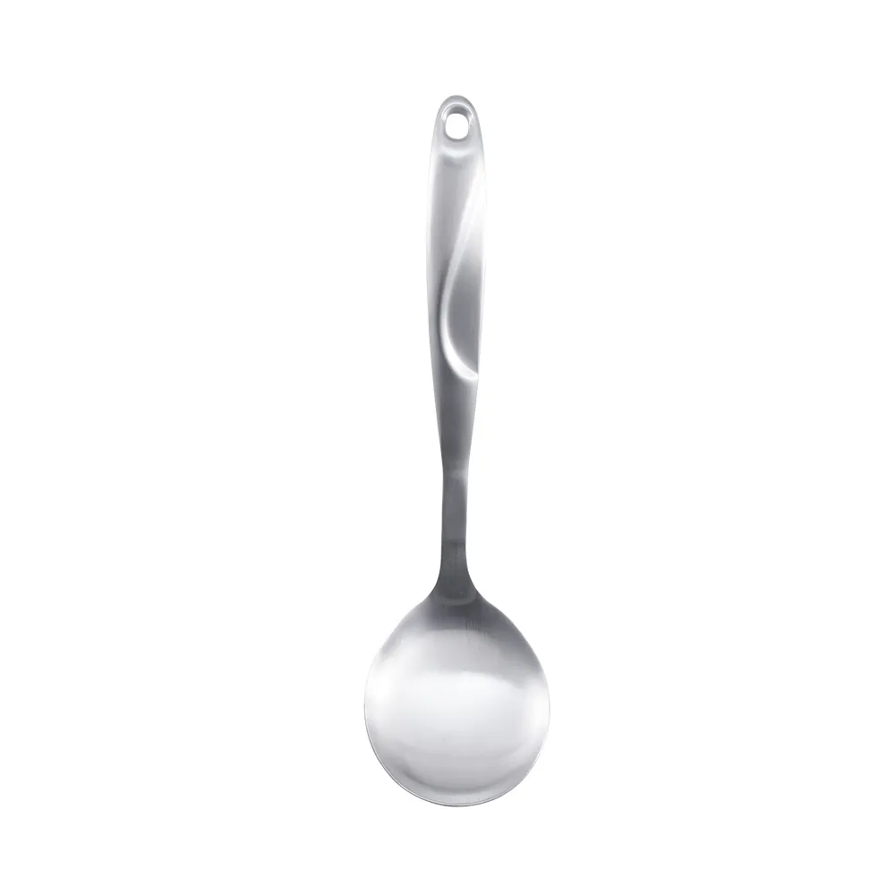 【GREEN BELL綠貝】Silvery304不鏽鋼廚具｜30cm多用匙(湯匙 菜杓 耐高溫 隔熱防燙 SGS)