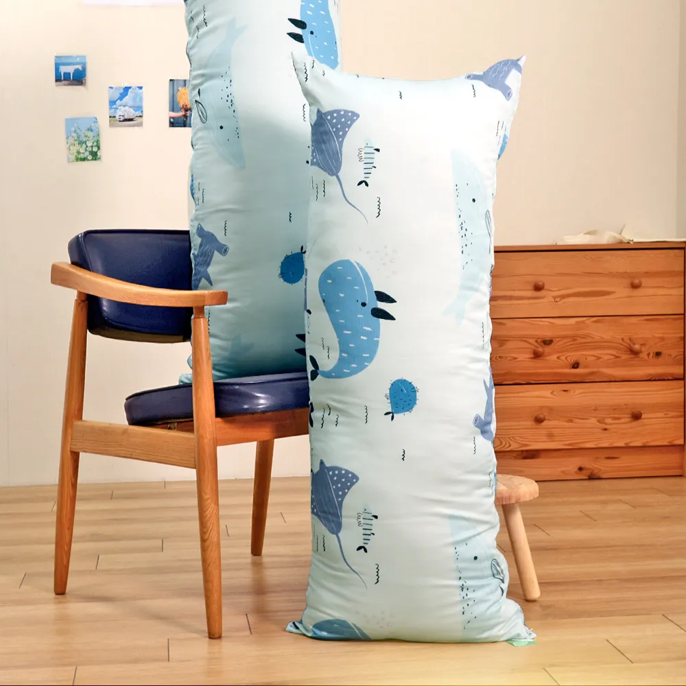 【Embrace 英柏絲】100%純天絲長抱枕 日本JIS抗菌 可水洗 台灣製 43x112cm 交換禮物(天絲抱枕)