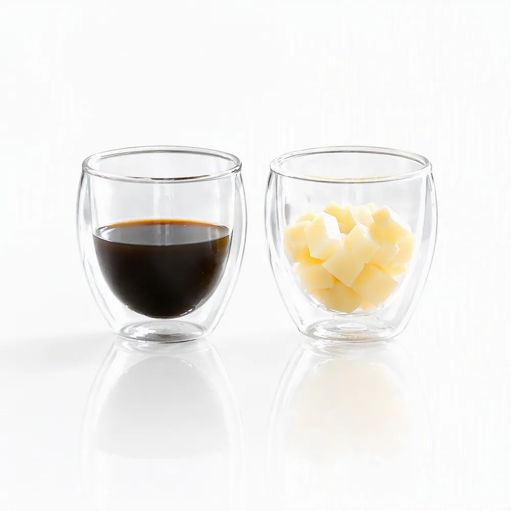 【Bodum】買一送二 PAVINA雙層玻璃杯250ml(2入組) 加贈品牌隨行杯及儲物罐(價值850) 防燙 防冷凝水
