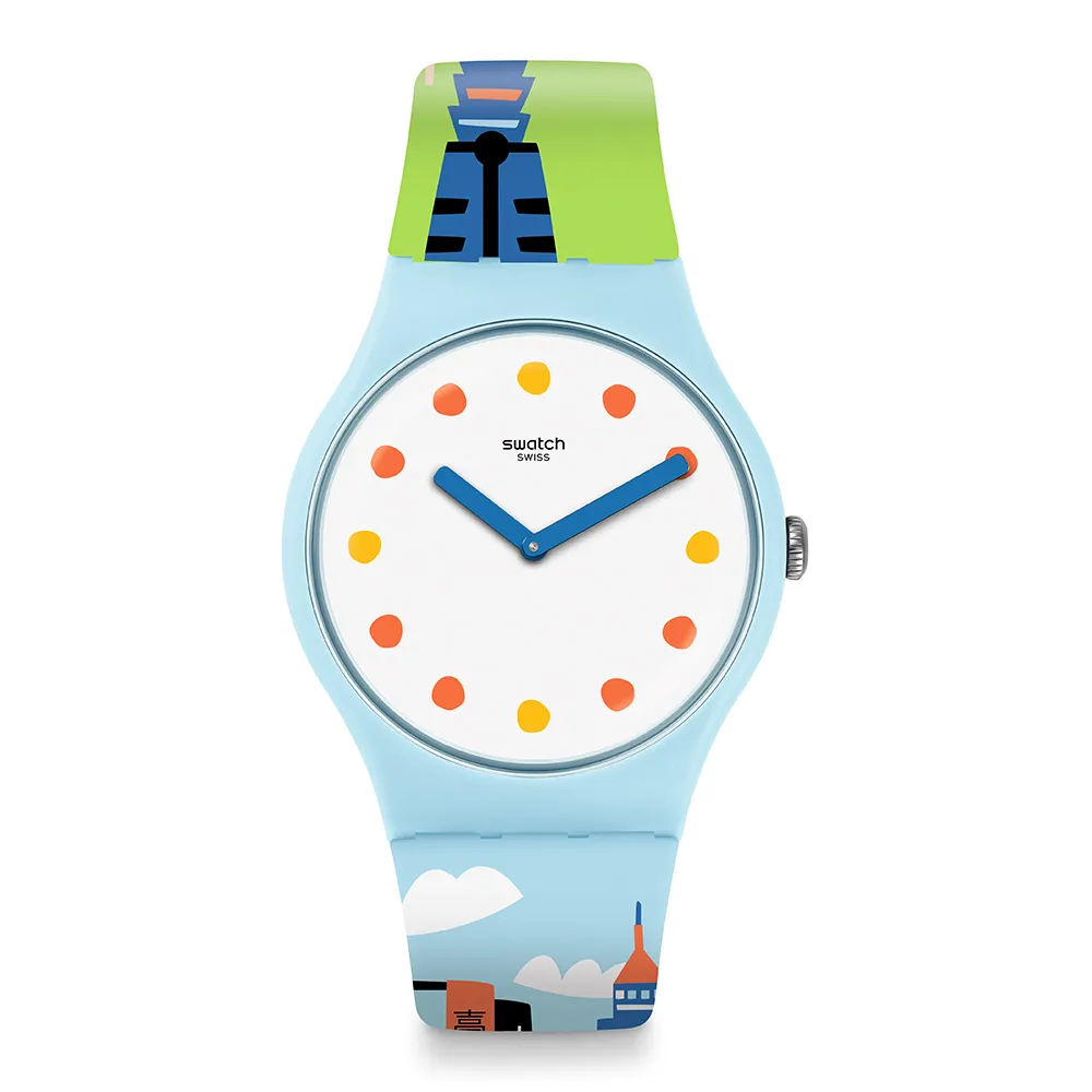 【SWATCH】#TAIWANDERING 台灣城市錶/地區限定/瑞士製造 SUOZ319 (41mm)
