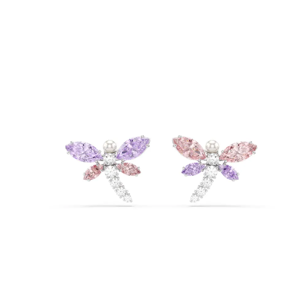 【SWAROVSKI 施華洛世奇】官方直營 Ariana Grande x Swarovski 蜻蜓耳釘 漸層色 | 5737371 新品
