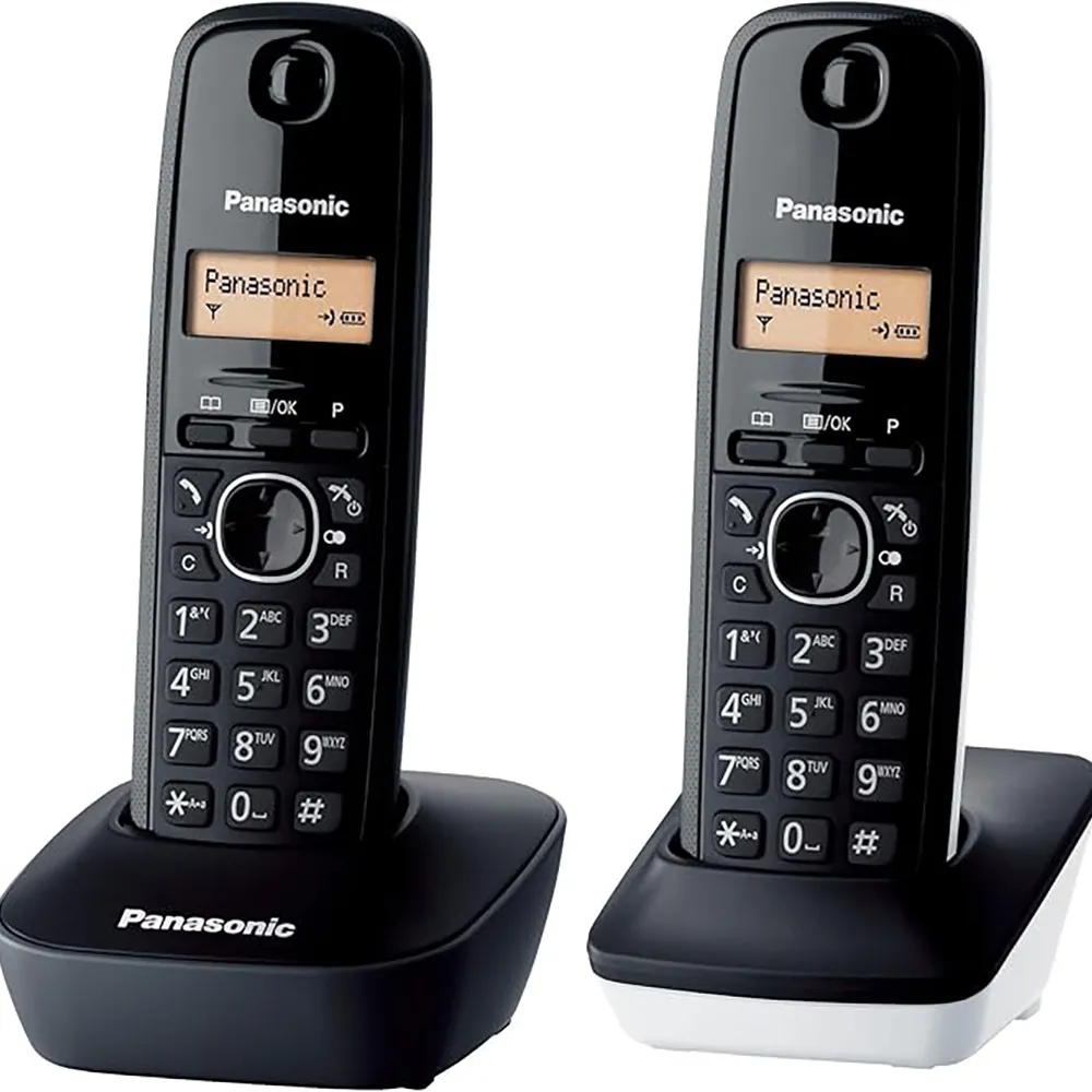【Panasonic 國際牌】數位高頻無線電話-黑白搭(KX-TG1612)