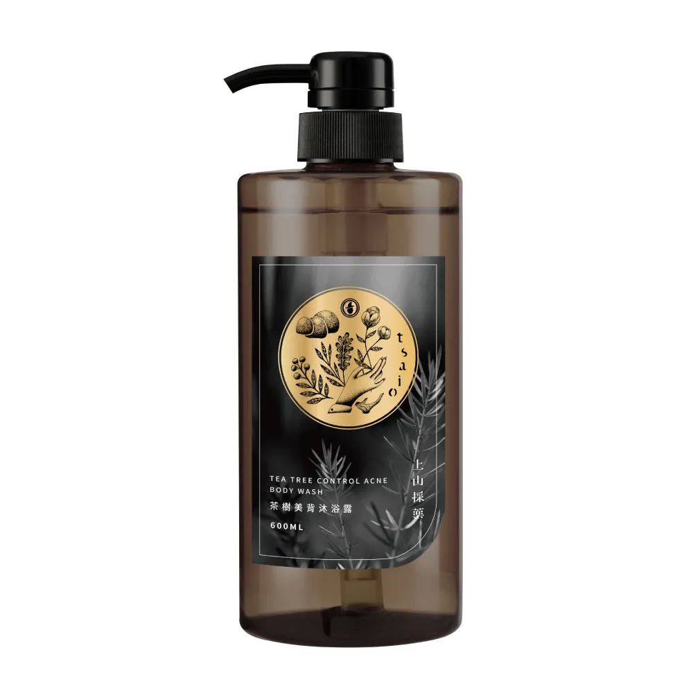 【tsaio 上山採藥】五星飯店指定款-沐浴露600ml(任選1入/茶樹/露珠草/銀杏葉)