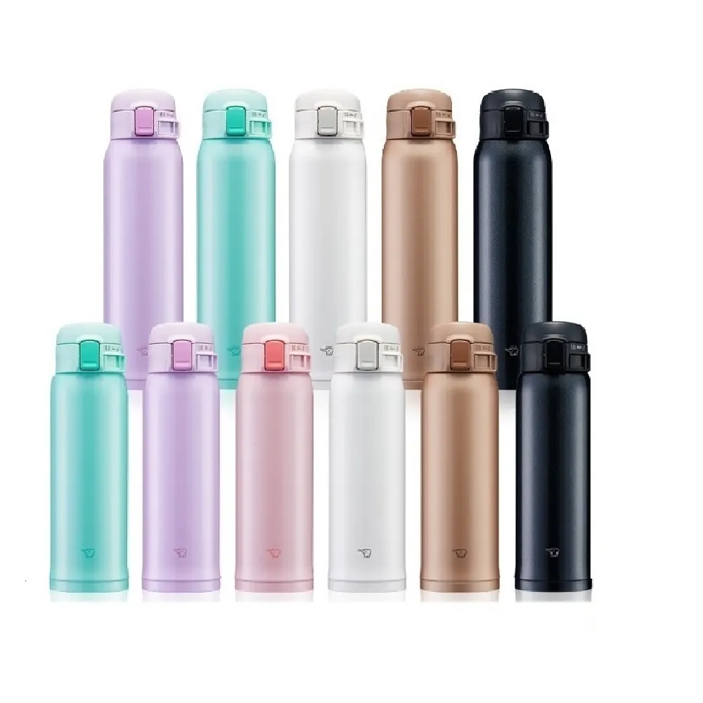 【ZOJIRUSHI 象印】買1送1 彈蓋不銹鋼真空保溫保冷杯480ml+600ml (SM-SR48E+SM-SR60E 保溫瓶/保冰/環保杯)