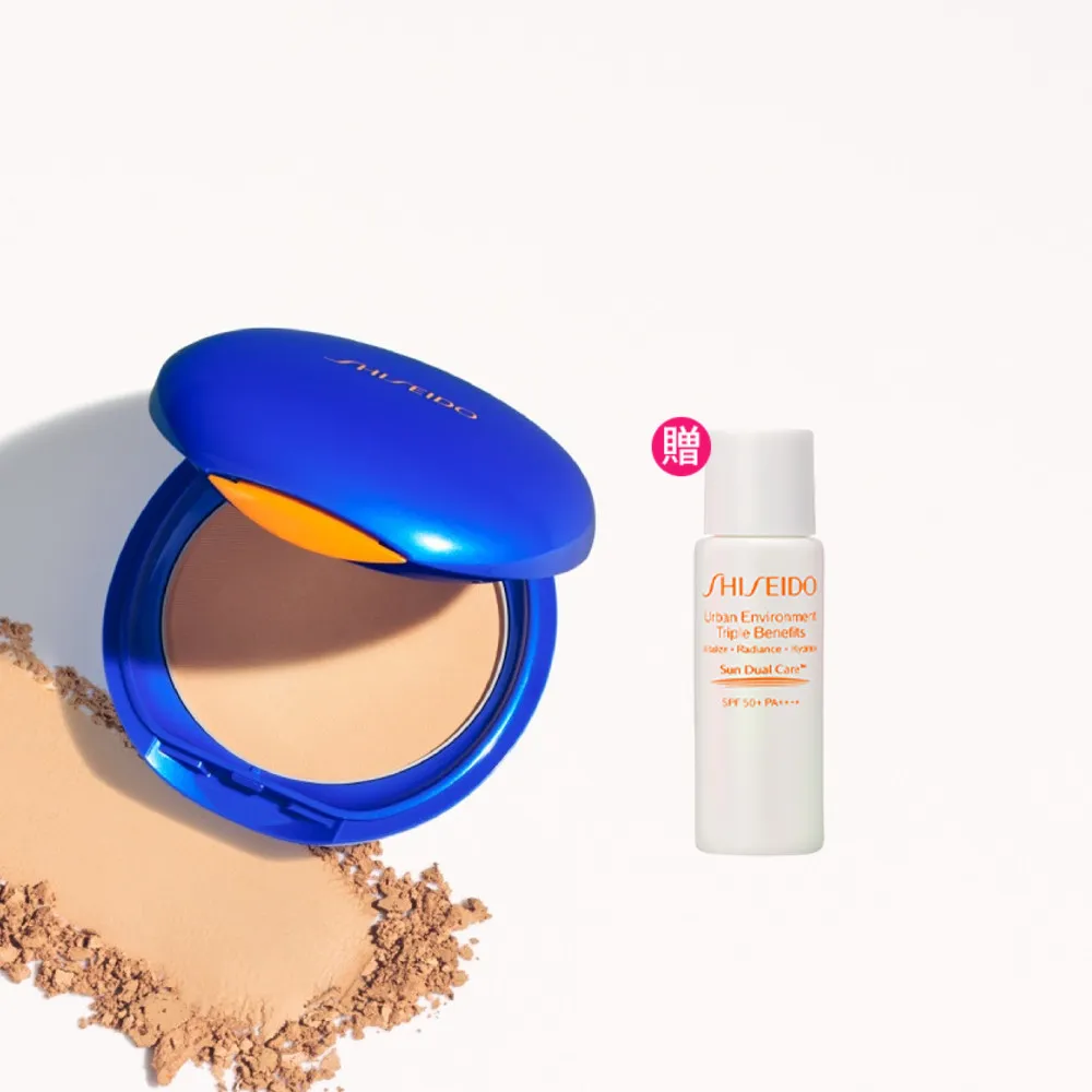 【SHISEIDO 資生堂國際櫃】新艷陽•夏防曬抗汗粉餅(SPF35+ · PA+++/粉餅/防曬/戶外運動)