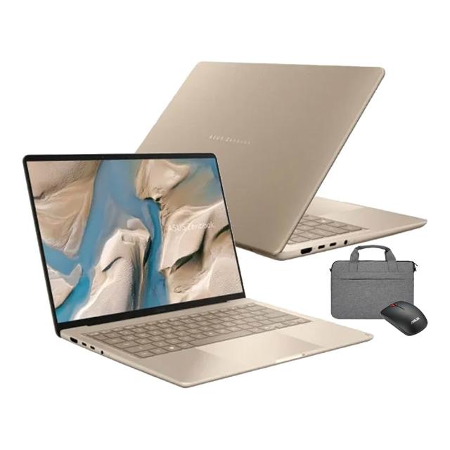 【ASUS 華碩】包鼠組★14吋Copilot+PC AI筆電(Zenbook A16 UX3480QA/Snapdragon X1 26 100/16G/512G/OLED)
