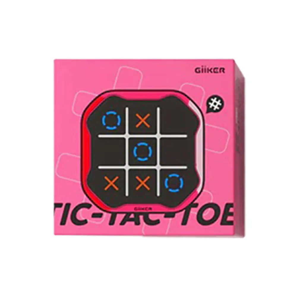 【GiiKER】智能井字棋 AI對戰 粉色遊戲機 3歲以上 台灣總代理