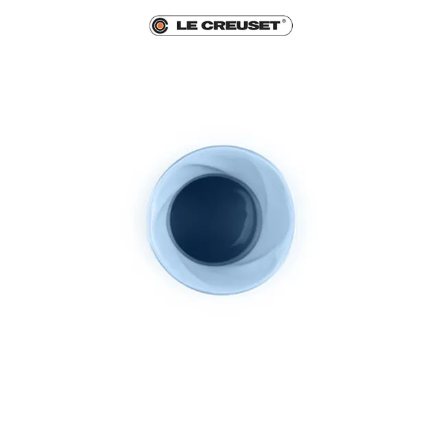 【Le Creuset】瓷器珠光薔薇花瓶500ml(珠光藍)