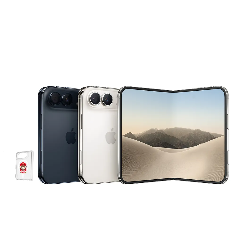 【Apple】iPhone Duo(256G/7.6吋)(白沙屯透明防摔殼組)(預購)