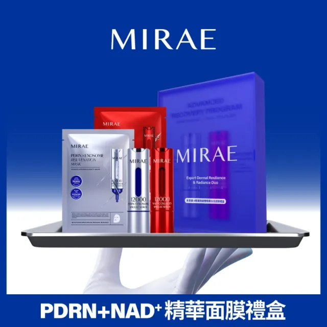 【MIRAE 未來美】限量禮盒★韓國PDRN+NAD 雙精華逆齡新生禮盒(4入/盒) 抗老