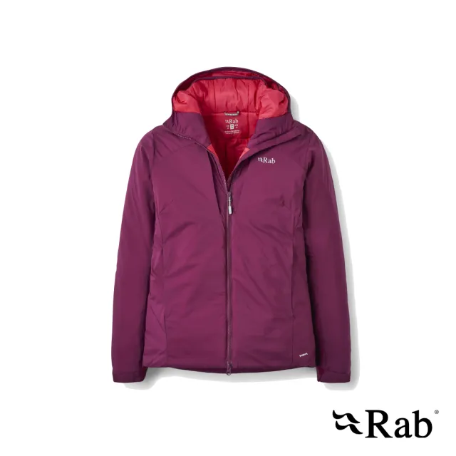 【RAB】Xenair Alpine Jacket W 防風保暖化纖連帽外套 女款 桑葚紫 #QIP10