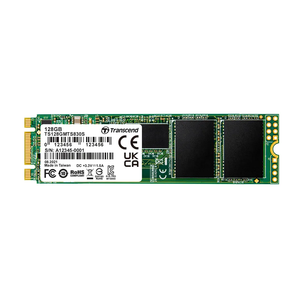 【Transcend 創見】MTS830S 128GB M.2 2280 SATA III SSD固態硬碟(TS128GMTS830S 新舊包裝隨機出貨)