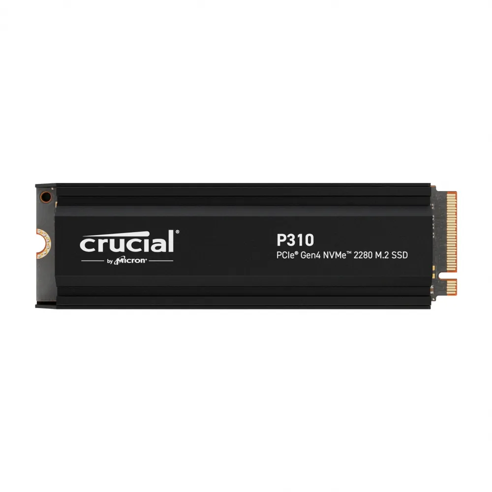 【Crucial 美光】P310 2TB Gen4 NVMe PCIe M.2 SSD固態硬碟(最高讀取7100MB/s 5年保/含散熱片)
