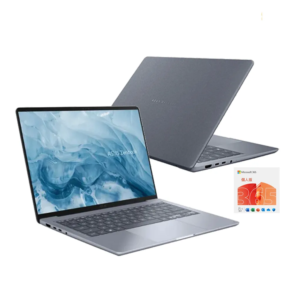 【ASUS 華碩】微軟M365組★14吋Copilot+PC AI筆電(Zenbook 14 UX3480AA/Ultra7-355/16G/512G/W11/OLED)