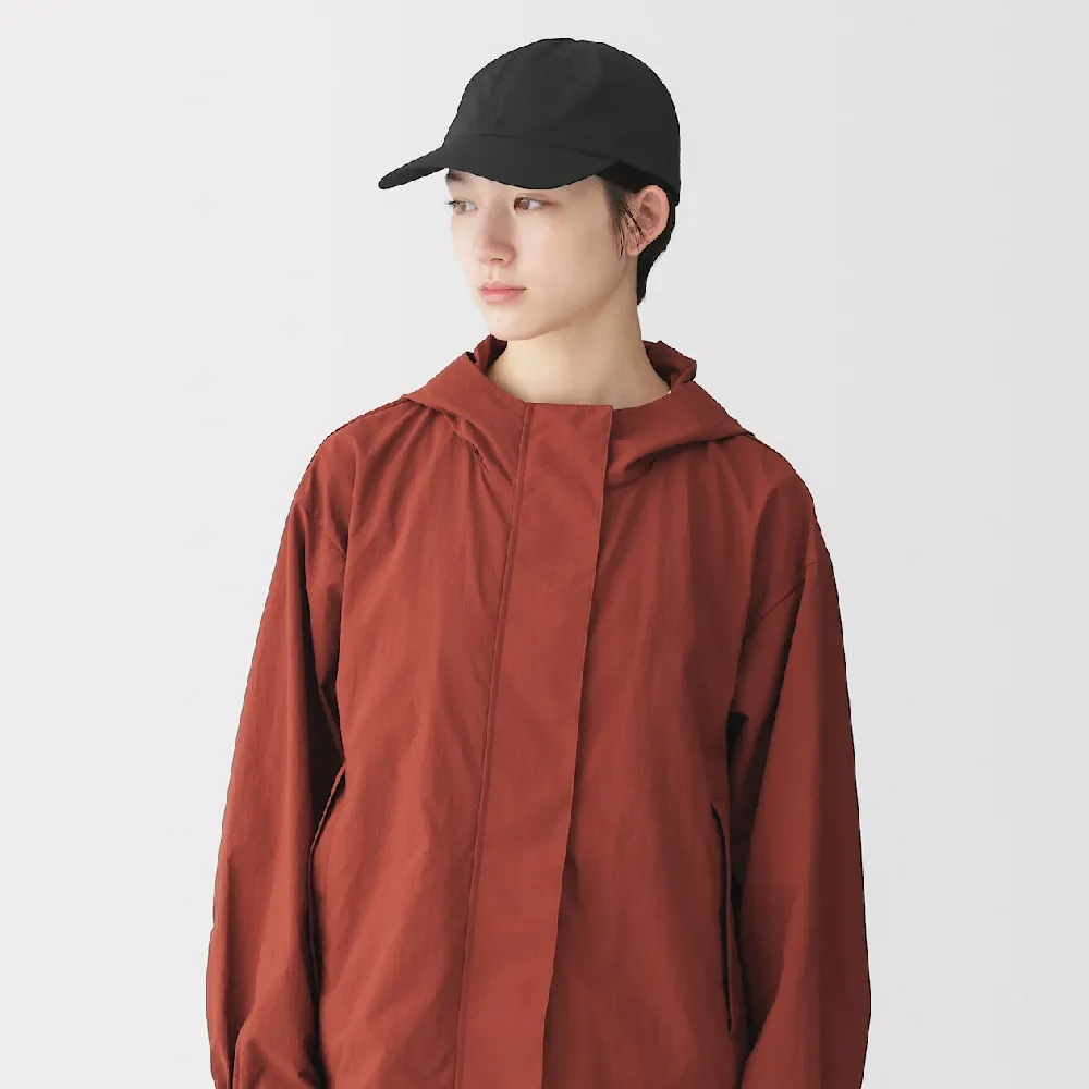【MUJI 無印良品】撥水加工棒球帽(墨灰/黑色/米色/煙燻粉)55-59cm