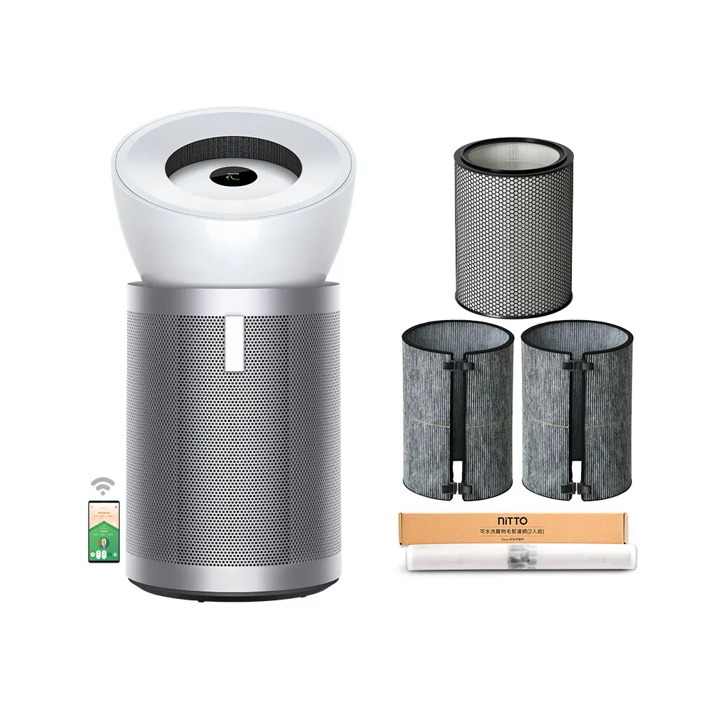 【dyson 戴森】BP02 Purifier Big+Quiet 強效極靜抗敏空氣清淨機(白色及柔霧銀 適用30坪)