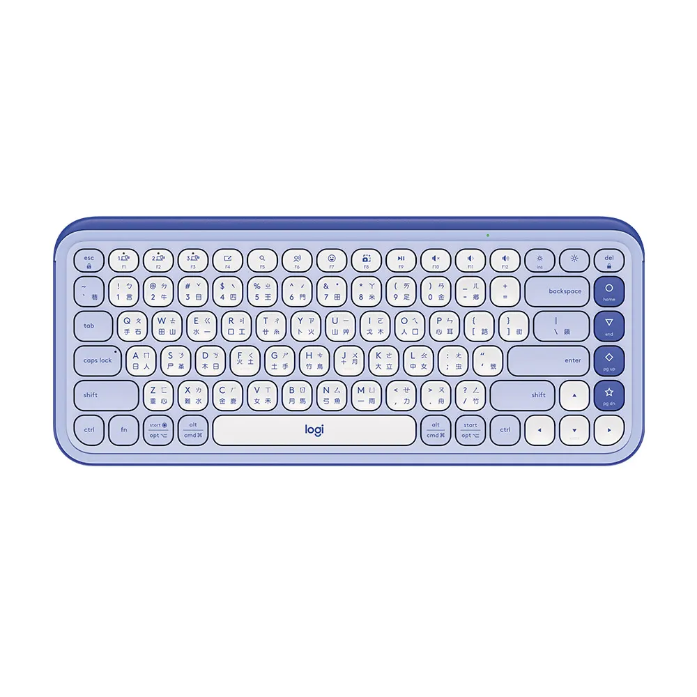 【Logitech 羅技】POP Icon Keys 無線藍芽鍵盤(夢幻紫)
