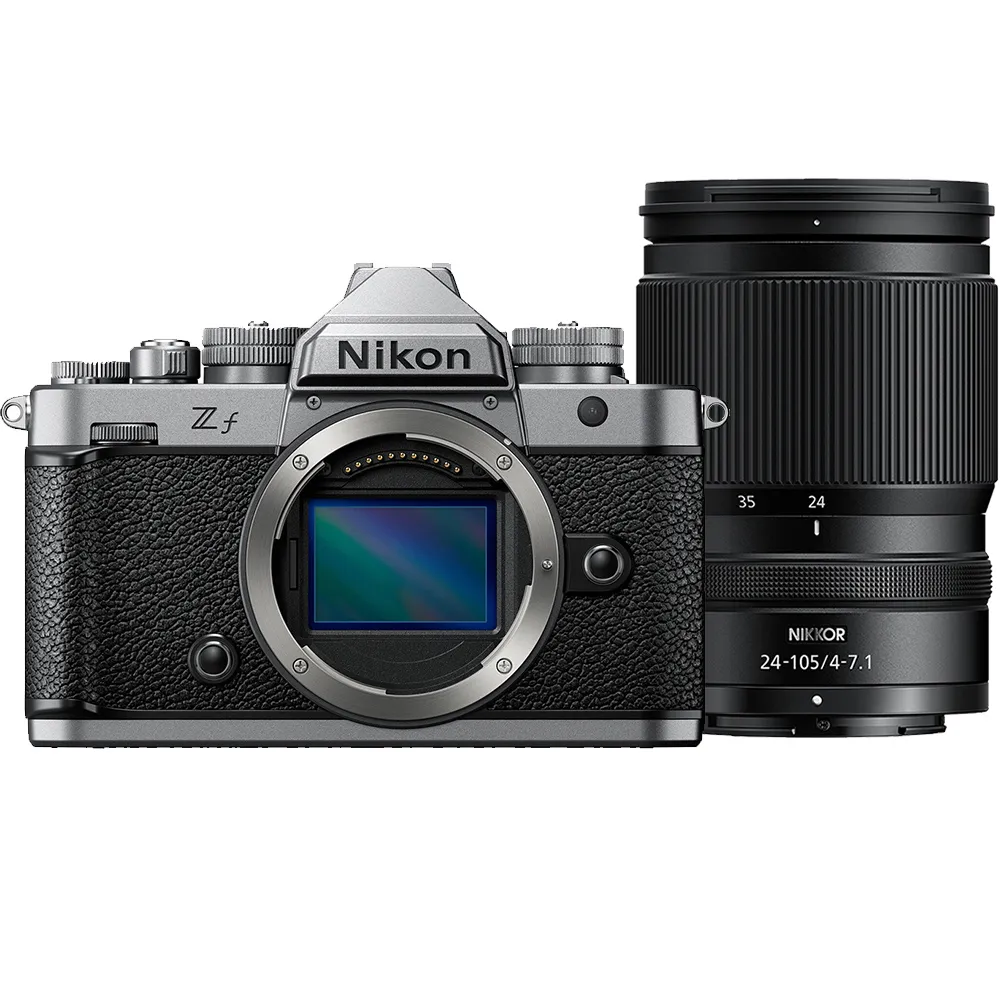 【Nikon 尼康】ZF KIT 附 Z 24-105mm F4-7.1 旅遊鏡組 銀色 (公司貨) 全片幅無反微單眼相機