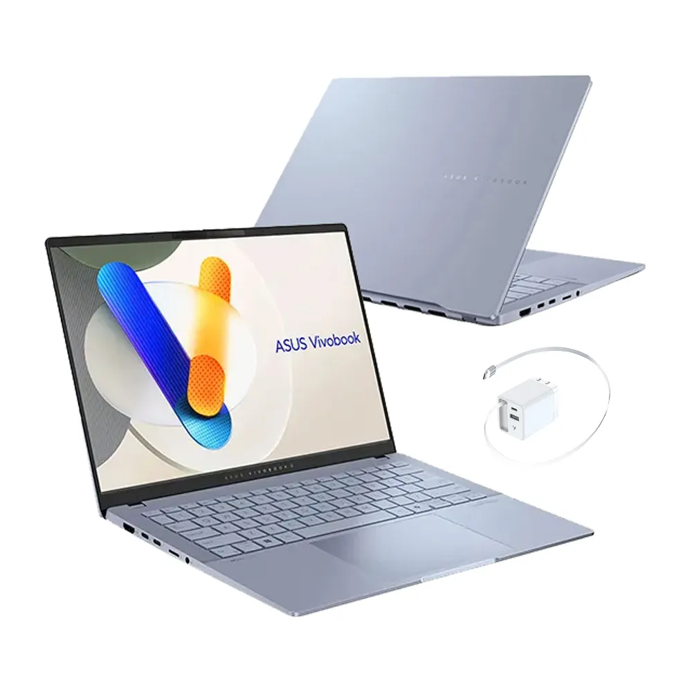 【ASUS 華碩】65W充電頭★14吋Ultra 7輕薄AI筆電(VivoBook S S5406SA/Ultra 7-256V/16G/512G/W11/OLED/EVO)