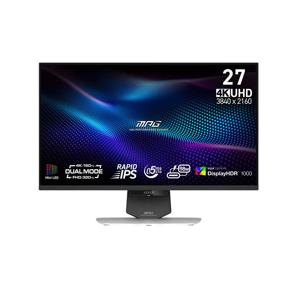【MSI 微星】MPG 274URDFW E16M 平面電競螢幕-27型/UHD/HDR/160Hz/0.5ms/IPS