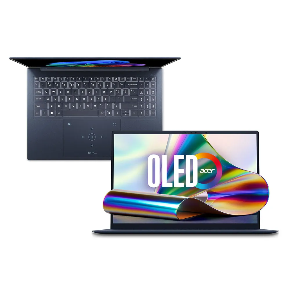 【Acer】送羅技鼠★16吋OLED 輕薄AI筆電-冷冽藍(Swift Edge/SFE16-I51-52VE/Ultra 5-325/16G/512G/W11)
