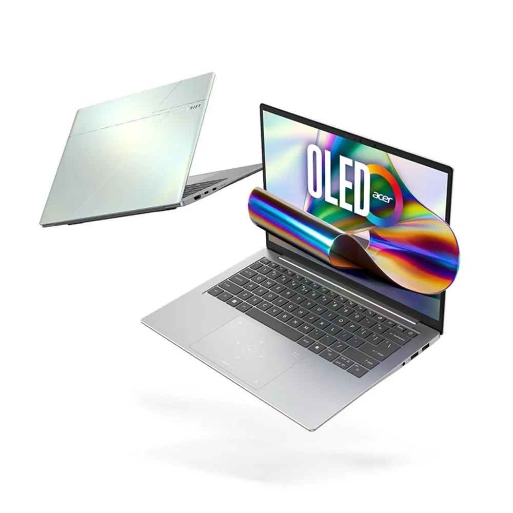 【Acer 宏碁】14吋2.8k OLED 999g輕薄AI筆電-極光白(Swift Edge/SFE14-I51-53KM/Ultra 5-325/16G/512G/W11)