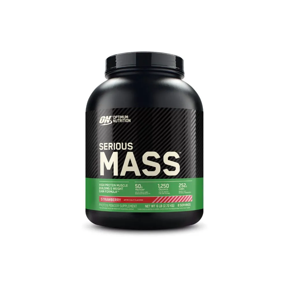 【ON 歐恩】SeriousMass 高熱量乳清蛋白6磅(草莓)