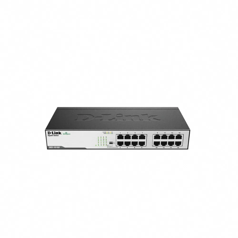 【D-Link】DGS-1016D 16埠 16port 1000M Giga超高速乙太網路桌上型機架式無網管 金屬交換器/台灣製造