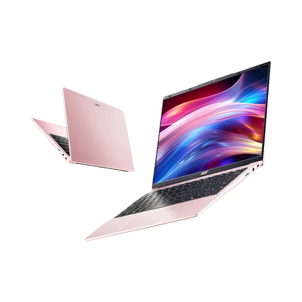 【Acer 宏碁】Office2024★14吋四核心8G 輕薄效能筆電-粉(Aspire Lite/AL14-32P-C4QB/N150/8G/256G/W11)
