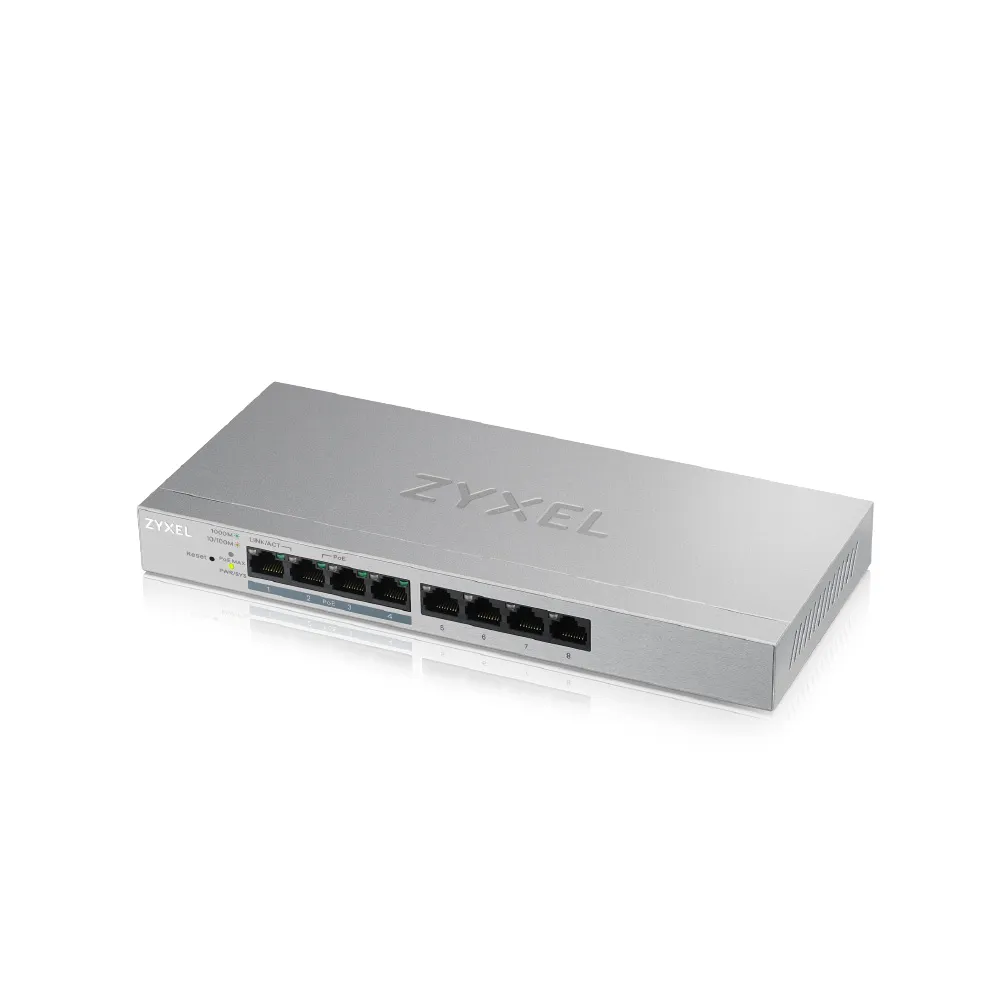 【ZyXEL 合勤】GS1200-8HP 8埠 PoE交換器(管理型)