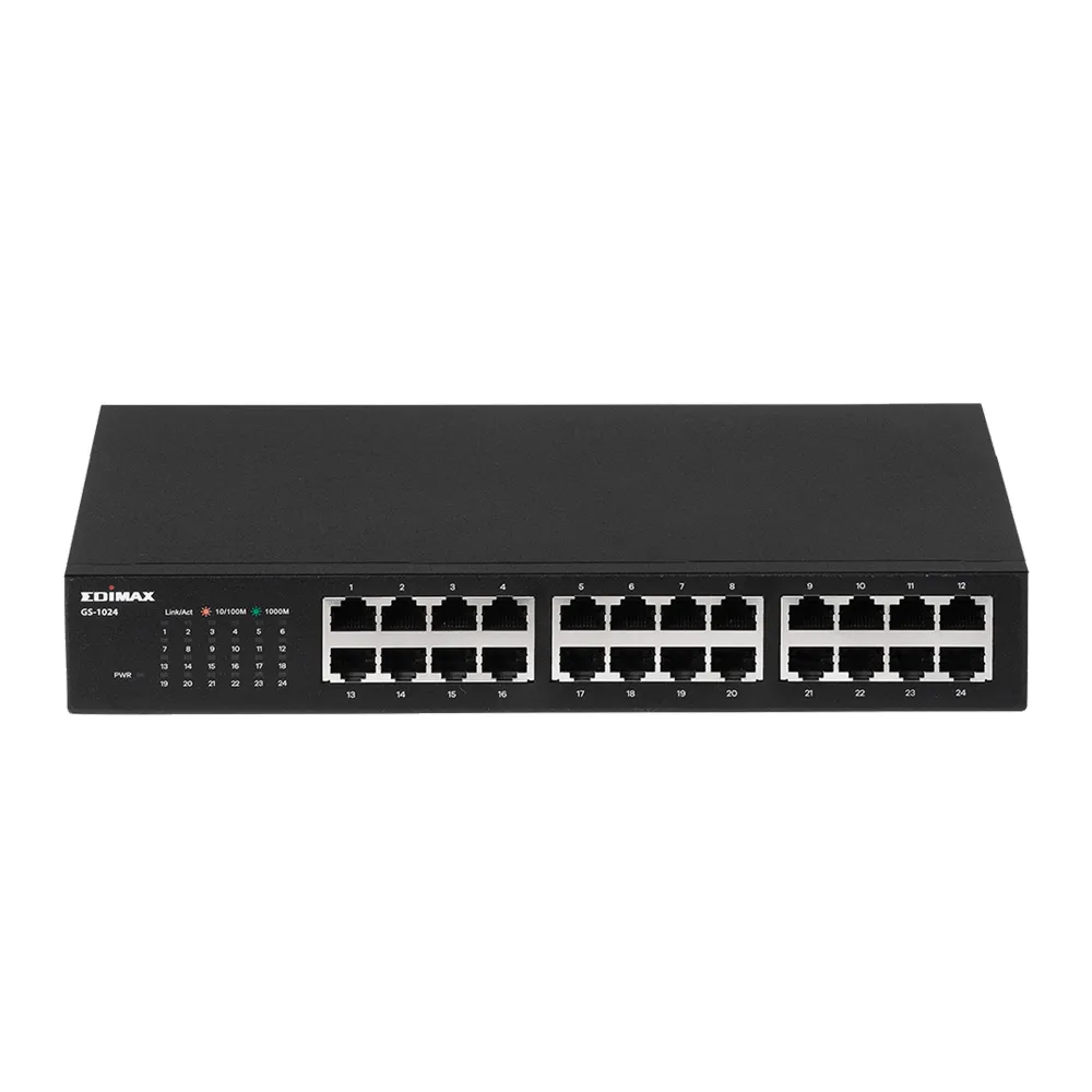 【EDIMAX 訊舟】昌運監視器 GS-1024 MIT 24埠 Gigabit 網路交換器