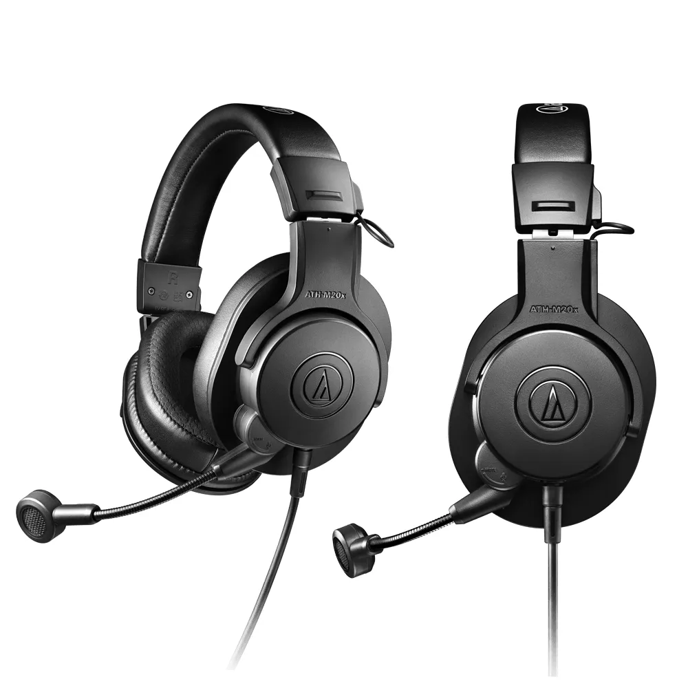 【audio-technica 鐵三角】ATH-M20xSTS 直播專用耳機麥克風組