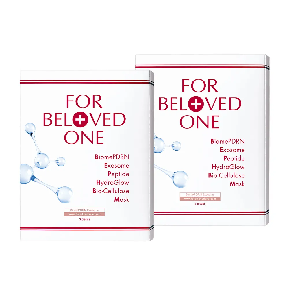 【For Beloved One 寵愛之名】PDRN外泌體環月太修護生物纖維面膜 3片/盒 共2盒 新品上市 (水光肌｜六胜)