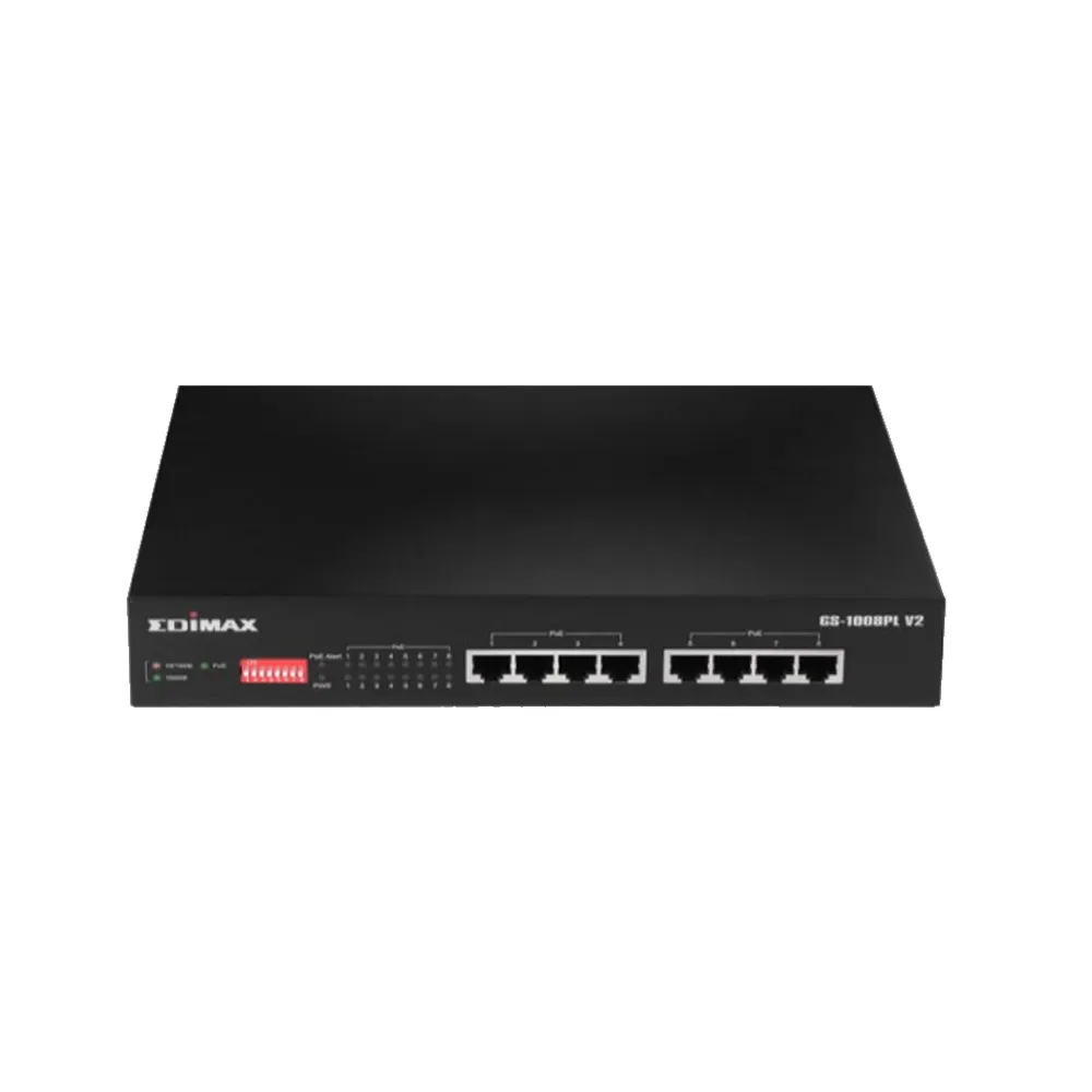 【CHANG YUN 昌運】EDIMAX 訊舟 GS-1008PL V2 8埠Gigabit PoE+乙太網路交換器