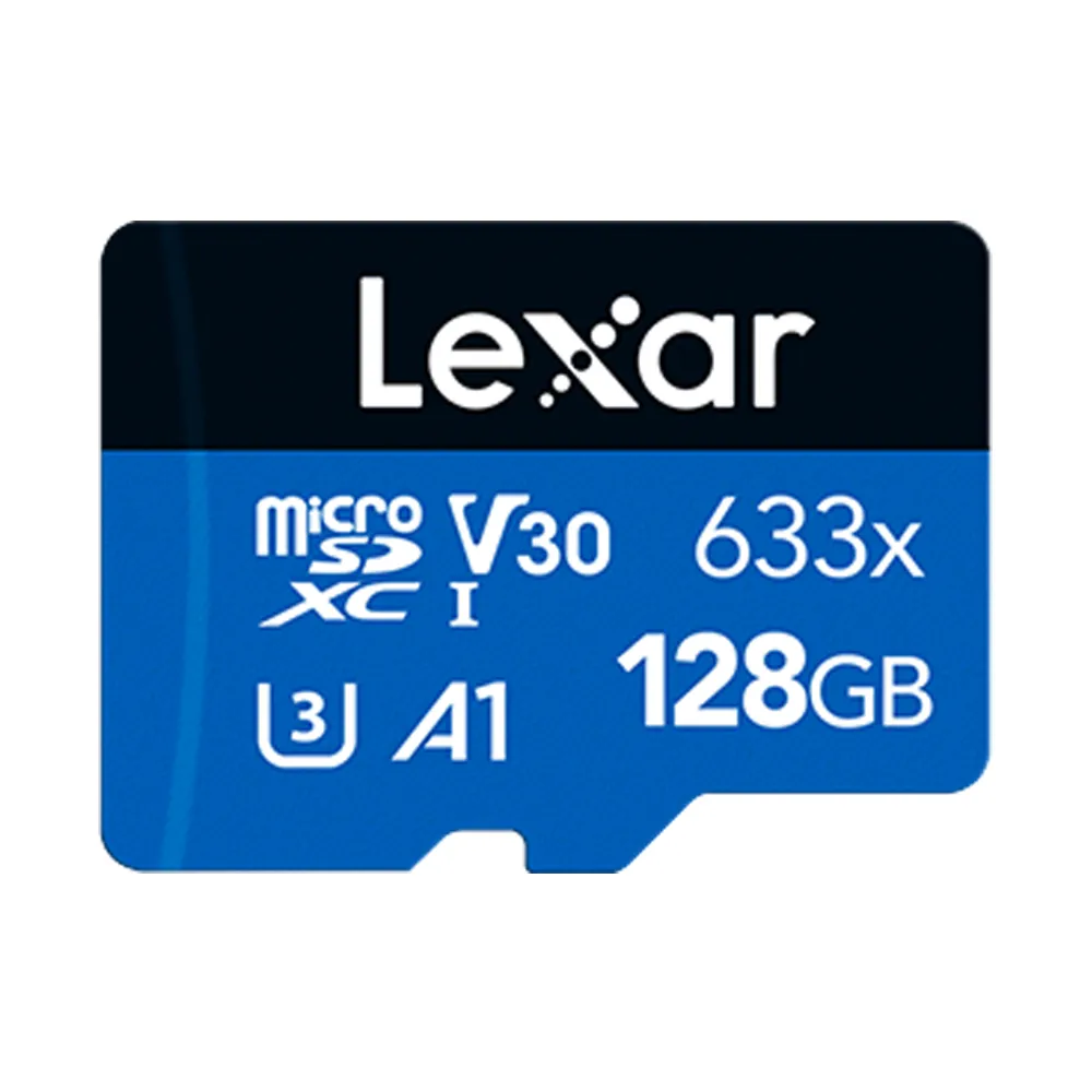 【Lexar 雷克沙】128GB microSDXC UHS-I A1 U3 V30 633x 記憶卡