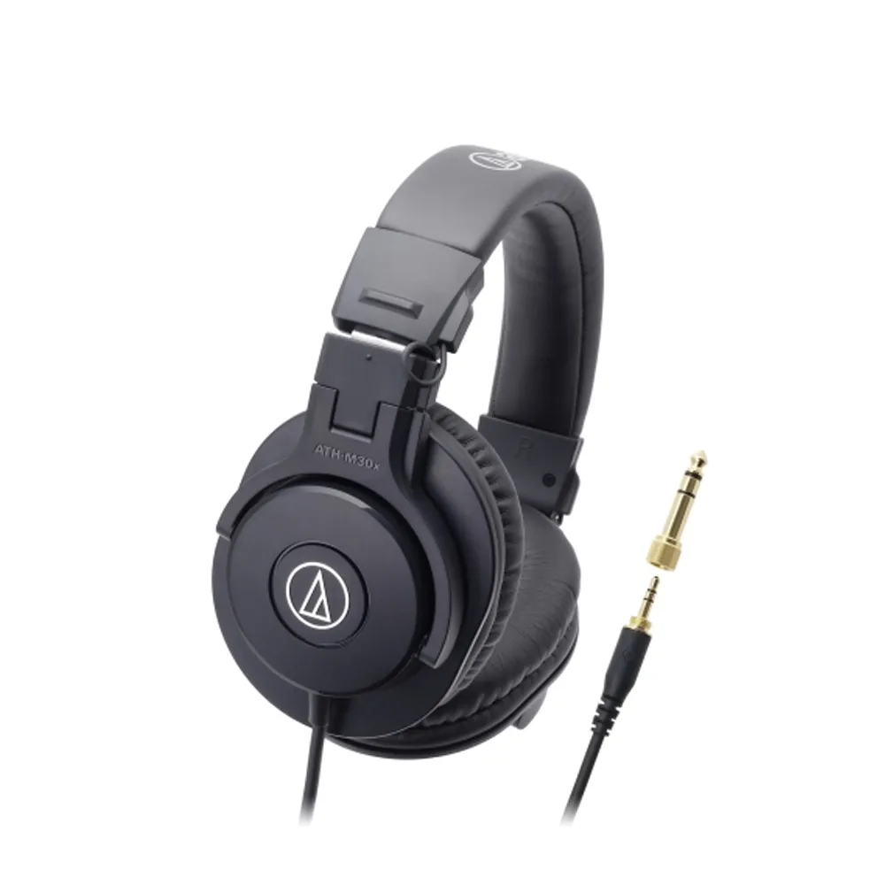 【audio-technica 鐵三角】ATH-M30X 高音質錄音室用專業型監聽耳機