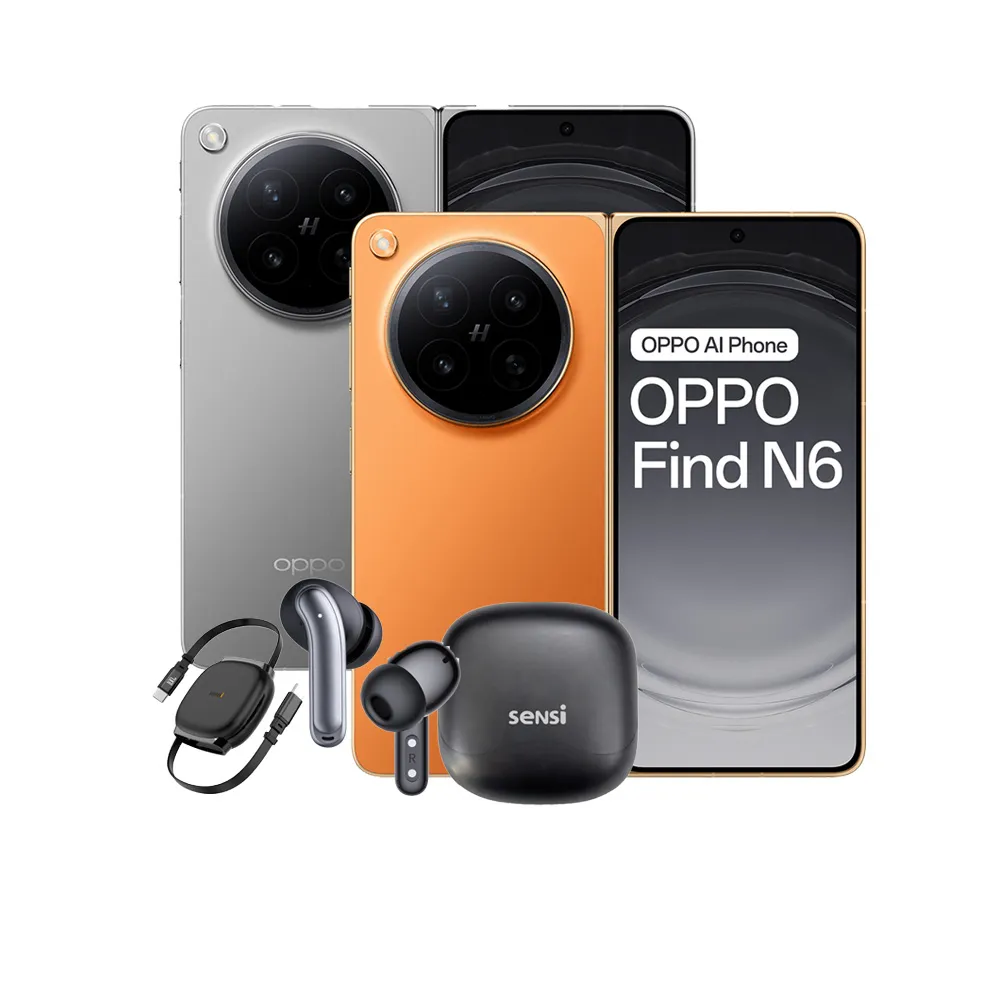 【OPPO】Find N6 8.12吋(16GB/512GB/高通驍龍8 Elite Gen5/2億鏡頭畫素)
