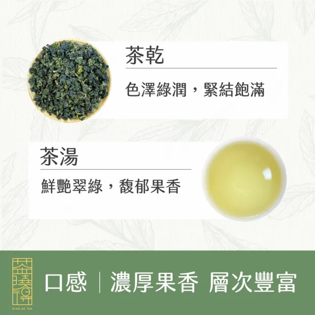 【xiao de tea 茶曉得】特等老饕級梨山烏龍茶葉(150gx4包-1斤)