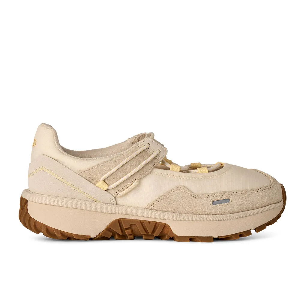 【UGG】休閒鞋 女鞋 芭蕾式休閒鞋 瑪莉珍鞋 RetroFi Low Ballet Sneaker 茉莉花白 UG1184511JSM