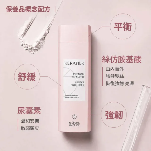 【KERASILK】舒敏調理髮浴250ml☆絲馭洸專業頭皮護理(全髮質適用/洗髮精/舒緩泛紅/保濕/染後頭皮/敏弱)
