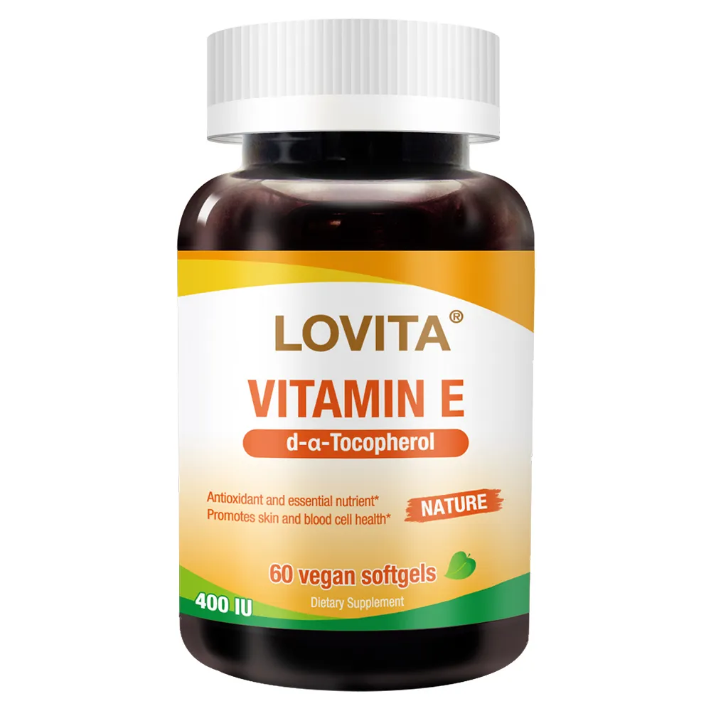 【LOVITA 愛維他】天然維他命E素食膠囊400IU(60顆)