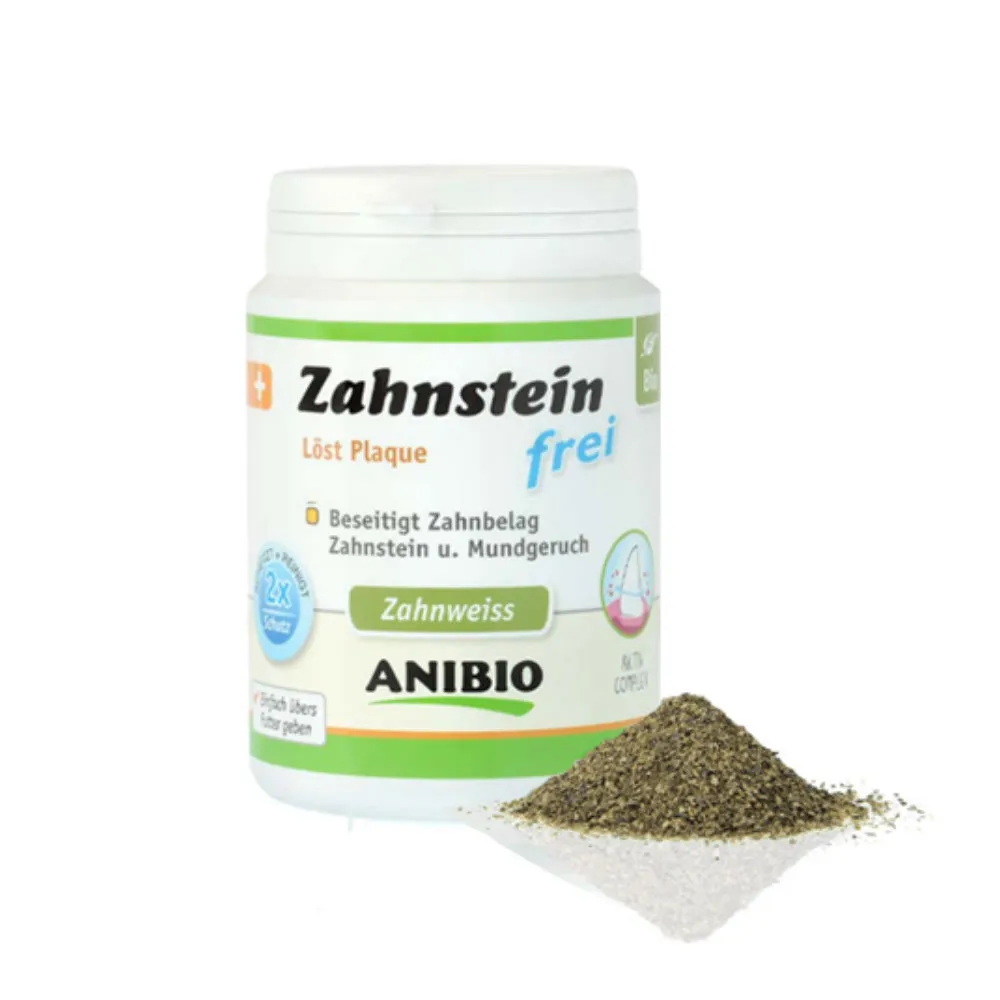 【ANIBIO 德國家醫】有機牙結石花草粉 60g｜台灣公司貨(寵物口腔保健)