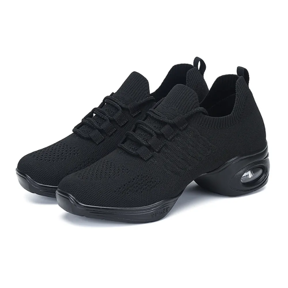 【JP Queen New York】輕便透氣飛織網布鏤空厚底女休閒鞋(2色可選)