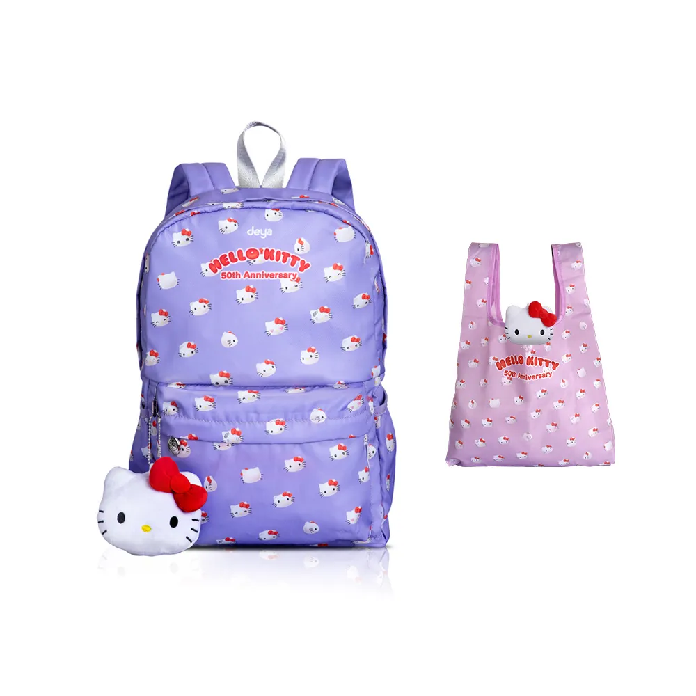 【deya】雙11 hello kitty 三麗鷗 凱蒂50週年抗菌魔法包 贈kitty吊飾購袋︱後背包