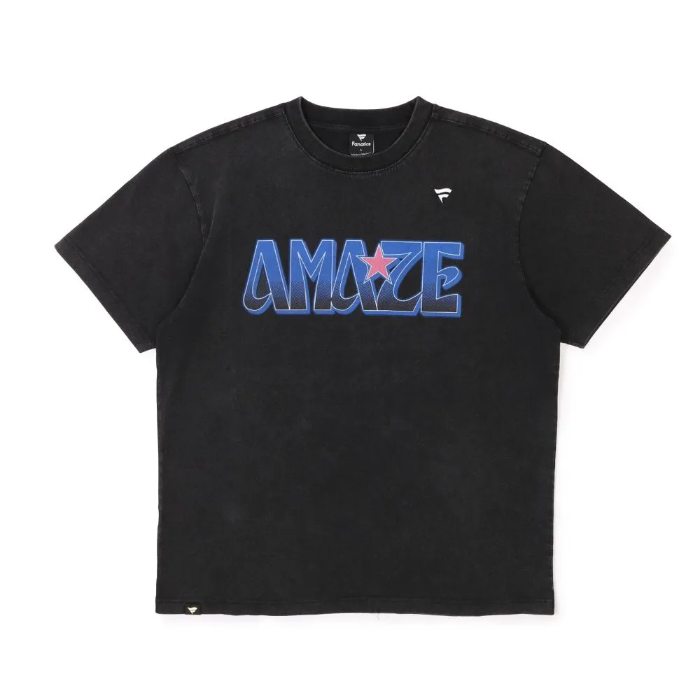 【MITCHELL & NESS】Fanatics x AMAZE 短T 水洗黑 T恤 上衣 啦啦隊 應援T