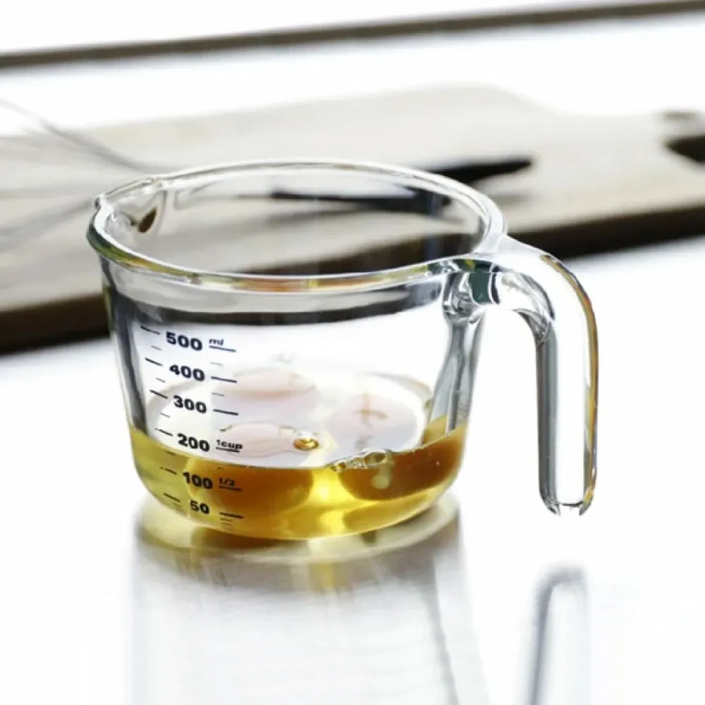 【CB JAPAN】耐熱玻璃把手量杯-M(500ml)