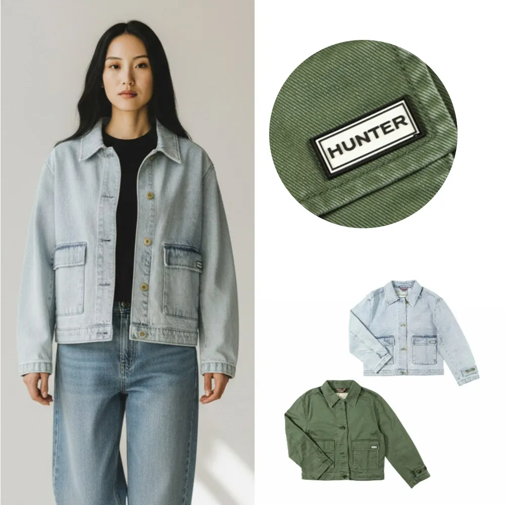【HUNTER】英倫工裝 Hunter 女外套 牛仔外套 純棉 修身 丹寧 長袖 外套 現貨 @1756