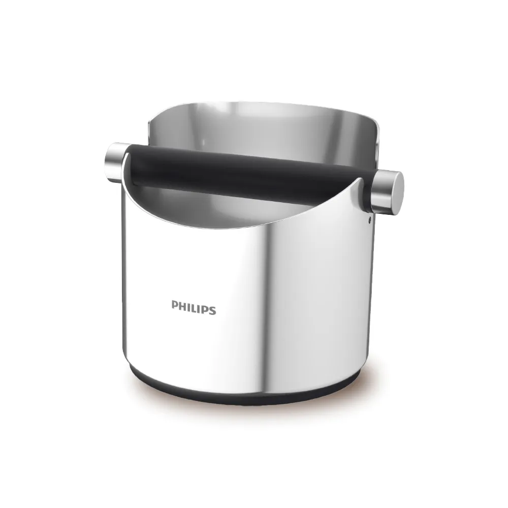 【Philips 飛利浦】不鏽鋼 咖啡敲渣桶(CA8018/10)