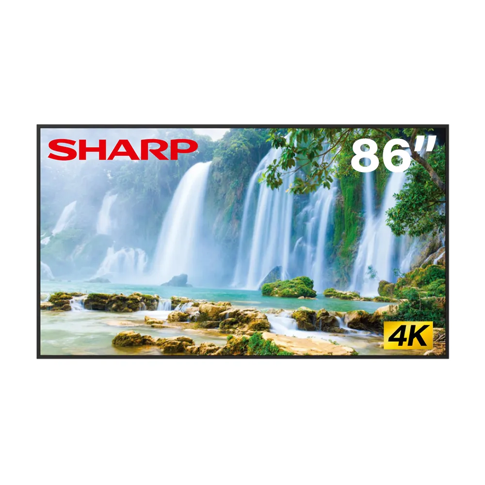 【SHARP 夏普】86吋 4K商用顯示器 數位看板 廣告機 商用電子看板(PN-ME862)